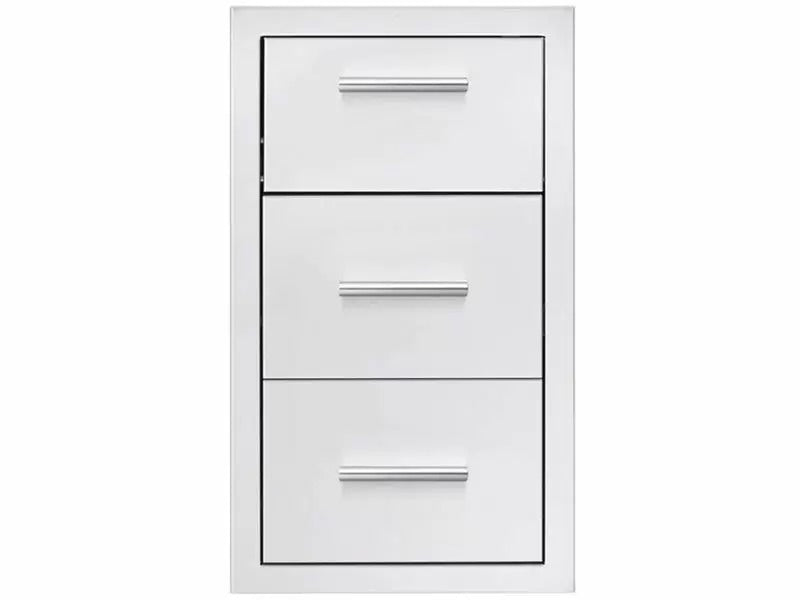 Summerset 17-Inch Stainless Steel Flush Mount Double Access Drawer With Paper Towel Holder - TDC-17