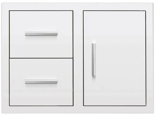 Summerset 30-Inch Stainless Steel 2-Drawer and Access Door Combo with Hidden Hinge - DC2-30