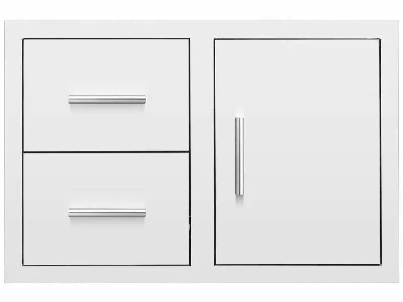 Summerset 33-Inch Stainless Steel 2-Drawer & Access Door Combo with Hidden Hinge - DC2-33