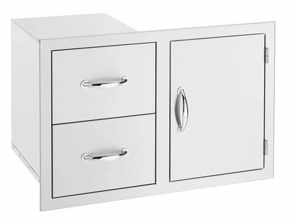 Summerset 36-Inch Stainless Steel 2 Drawer and Access Door Combo - SSDC2-36