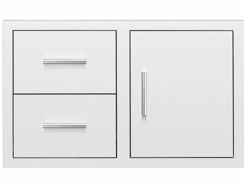 Summerset 36-Inch Stainless Steel 2-Drawer and Access Door Combo with Hidden Hinge - DC2-36