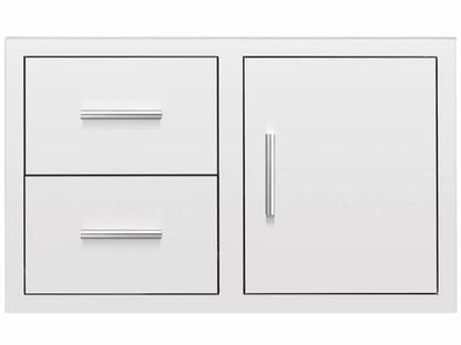 Summerset 42-Inch Stainless Steel 2 Drawer and Access Door Combo - SSDC2-42 - Front View