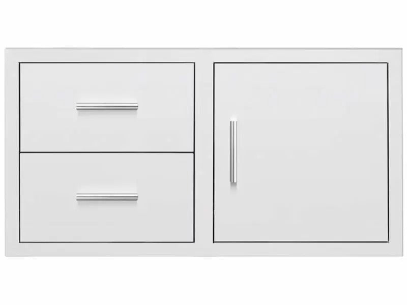 Summerset 42-Inch Stainless Steel 2-Drawer and Access Door Combo with Hidden Hinge - DC2-42