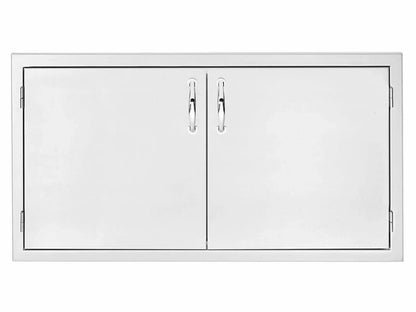 Summerset 36-Inch Stainless Steel 2-Drawer Dry Storage Pantry & Access Door Combo - SSDP-36AC - Front View