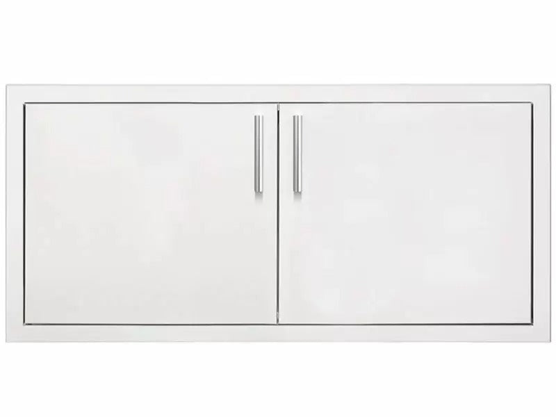 Summerset 36-Inch Stainless Steel 2-Drawer Dry Storage Pantry & Enclosed Cabinet Combo with Hidden Hinge - DP-36DC - Front View