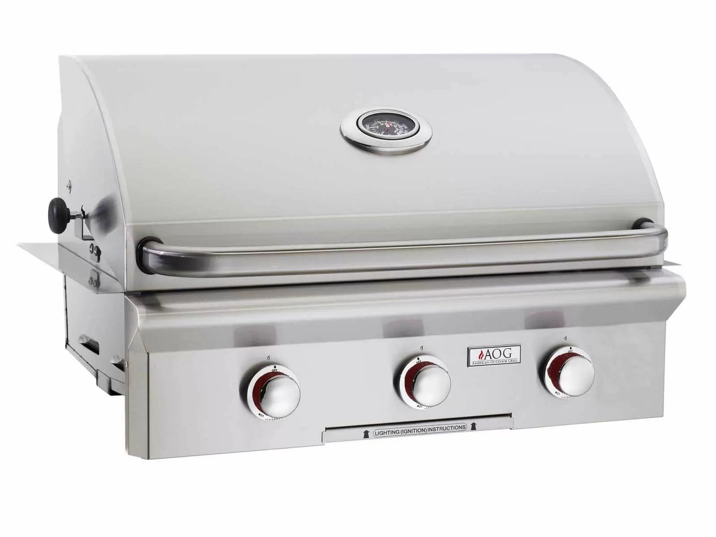 AOG T-Series Island Bundle for the AOG 30" built-in grills - IP30TO-CGT-75SM - AOG Stainless Steel Grill With Three Knobs