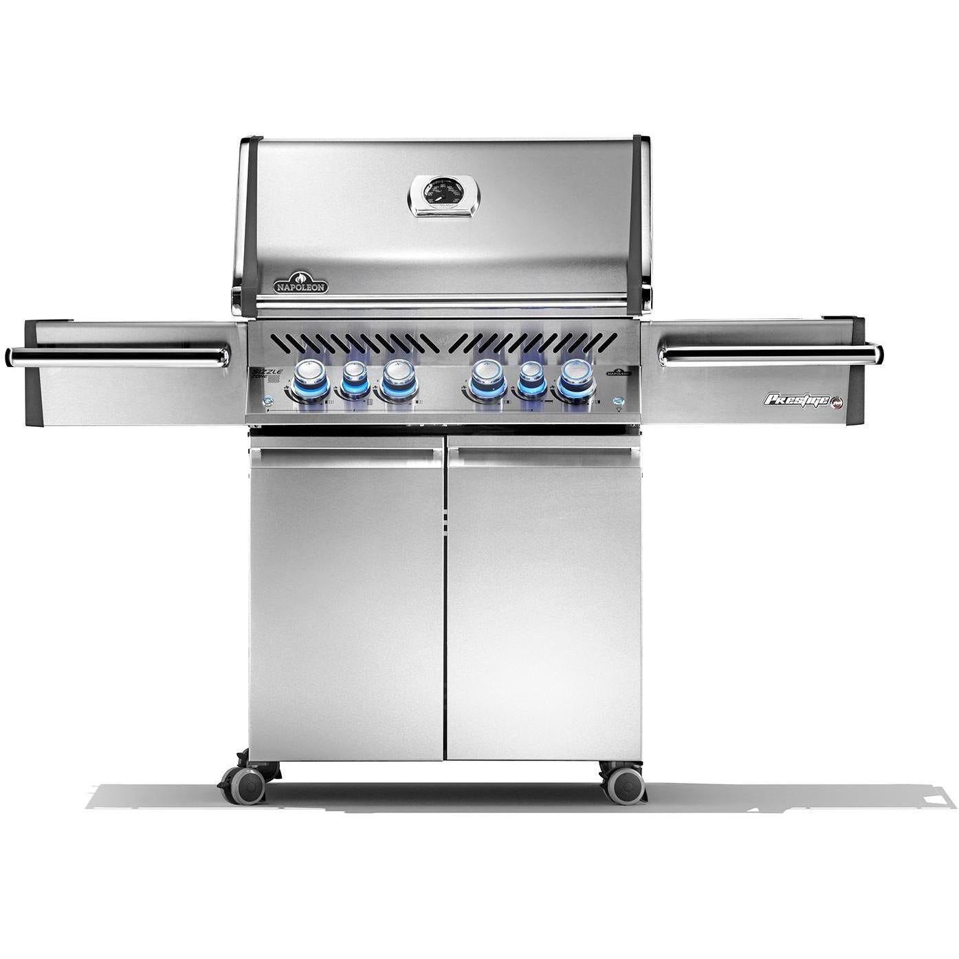 Napoleon Prestige PRO 500 Grill with Infrared Rear Burner and Infrared Side Burners - PRO500RSIBSS-3 (2019) - White Background