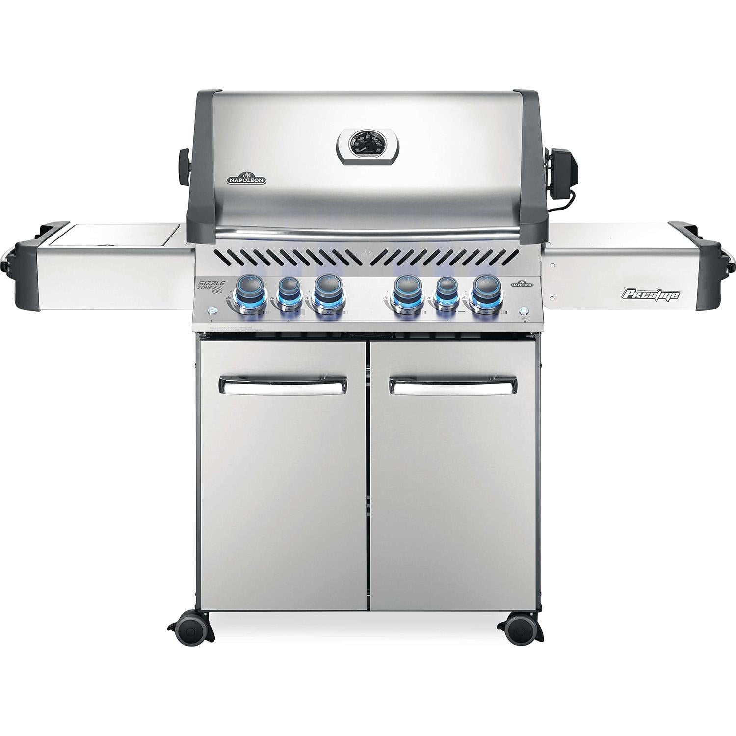 Napoleon P500RSIBSS-3 (2019) Prestige 500 Grill with Infrared Rear Burner and Infrared Side Burner - White Background