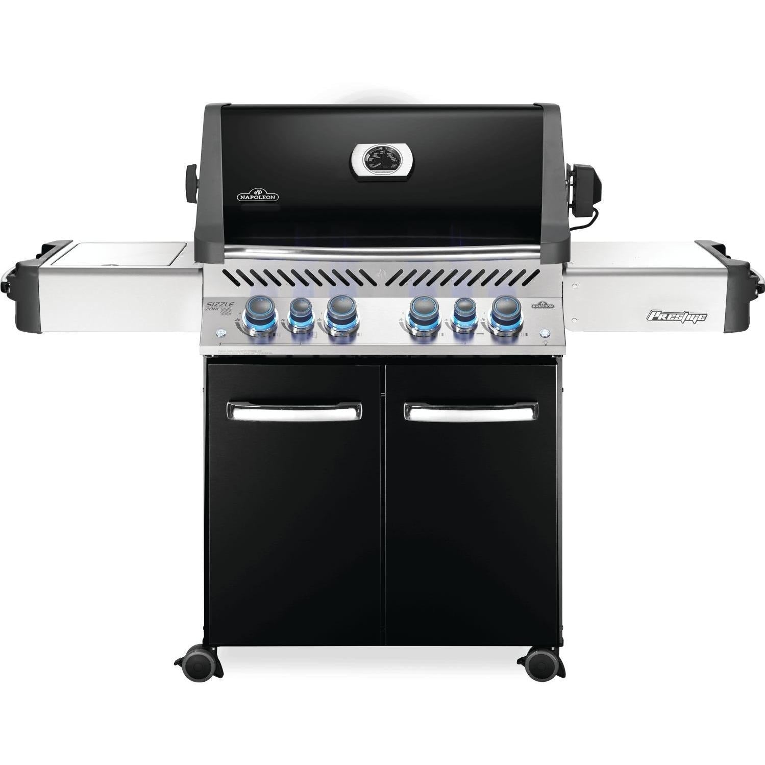 Napoleon Prestige 500 Grill with Infrared Rear Burner and Infrared Side Burner - Black - P500RSIBK-3 (2019)