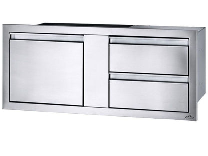 Napoleon 42-Inch Stainless Steel Single Door and Double Drawer Combo - BI-4216-1D2DR - Side View