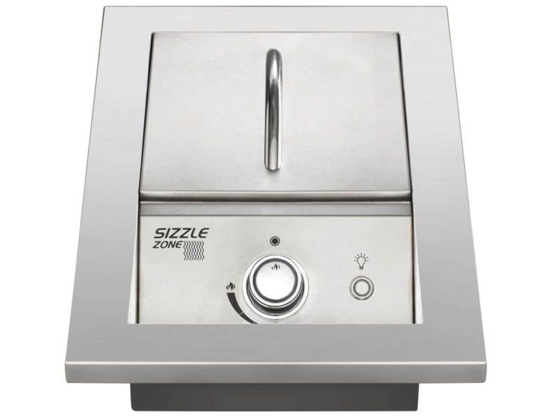 Napoleon Built-In 700 Series Inline Single Infrared Burner with Stainless Steel Cover - BIB10IRSS - Lid On Top