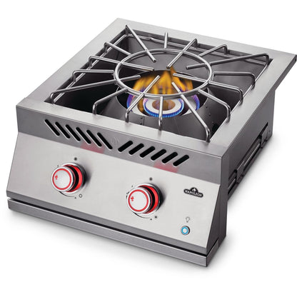 Napoleon BIB18PBSS Built-In 700 Series Power Burner - Both Burner Rings On