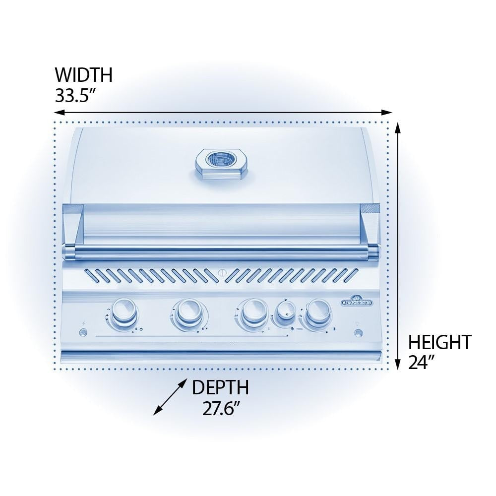 Napoleon BIG32RBSS-1 Grill - Dimensional