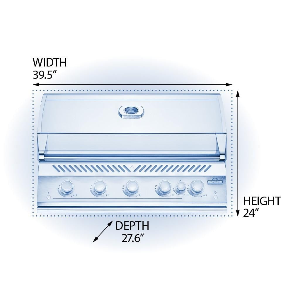 Napoleon BIG38RBSS-1 Grill - Dimensional