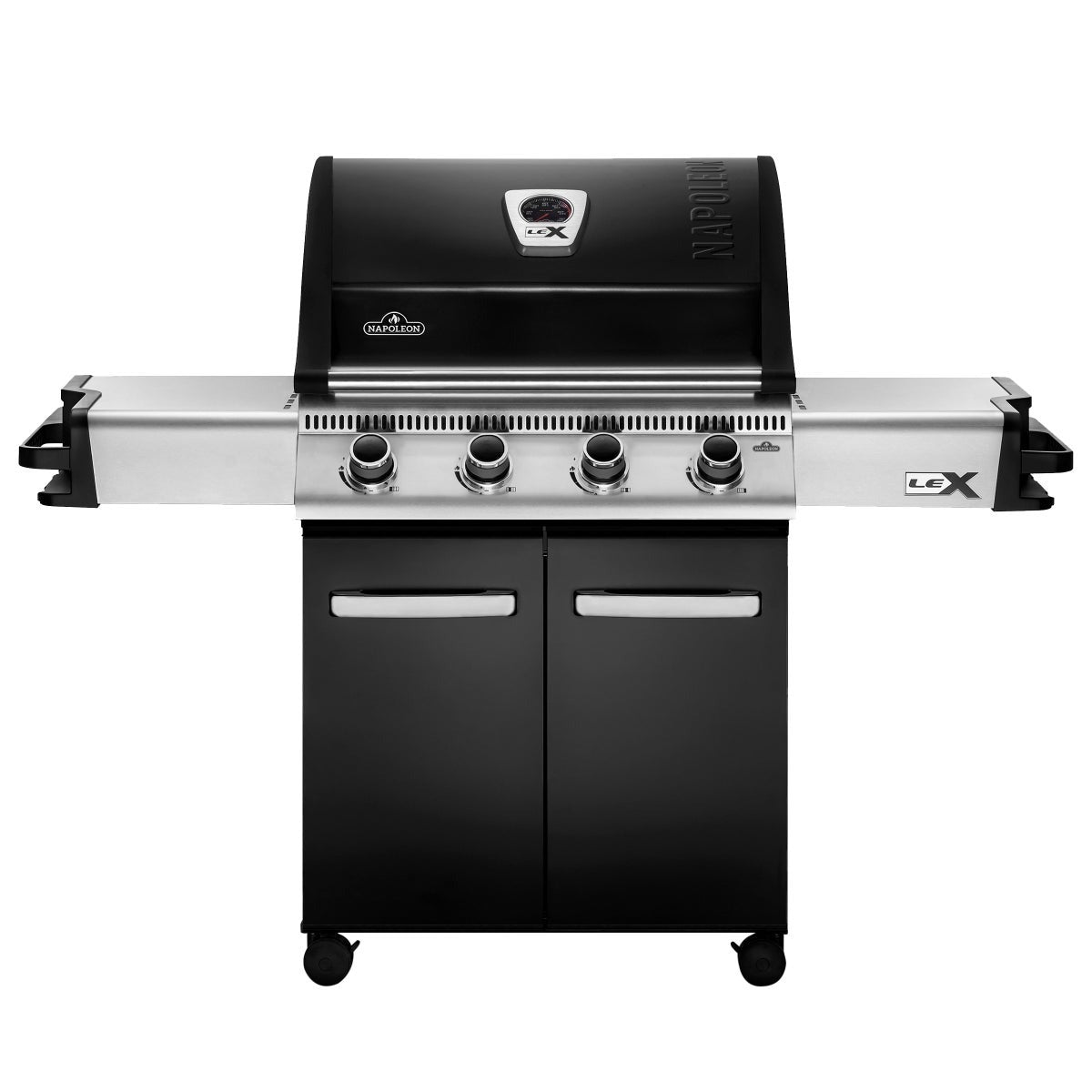 Napoleon Black 4-burner 48,000-BTU Propane Gas BBQ Grill with Cover - COS485PK-A - Front View