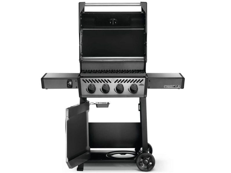 Napoleon Freestyle 425 Freestanding 4-Burner Gas Grill - Graphite Grey - F425DGT - Open Grill Vew