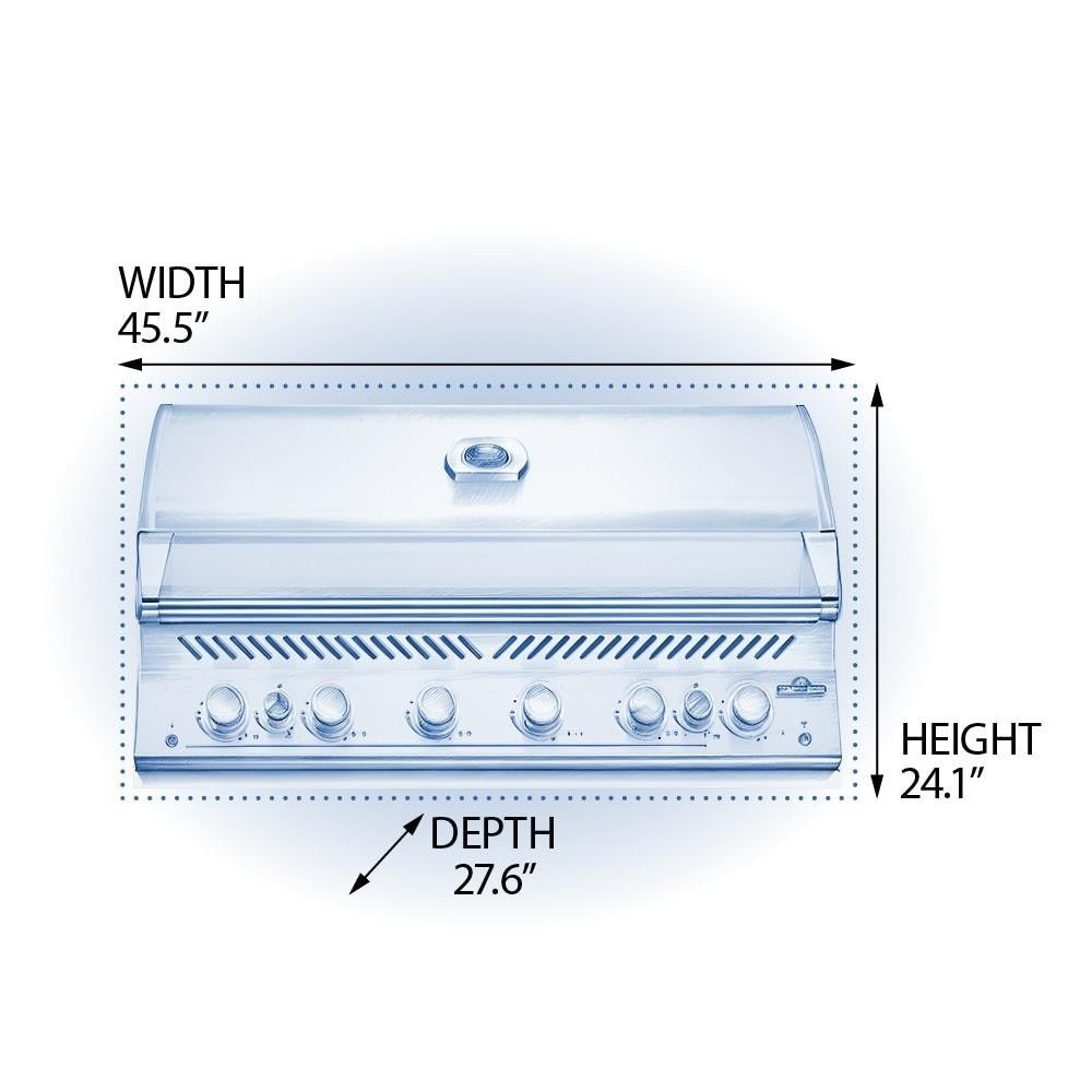 Napoleon BIG44RBSS-1 Grill - Dimensional