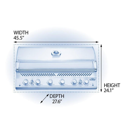 Napoleon BIG44RBSS-1 Grill - Dimensional