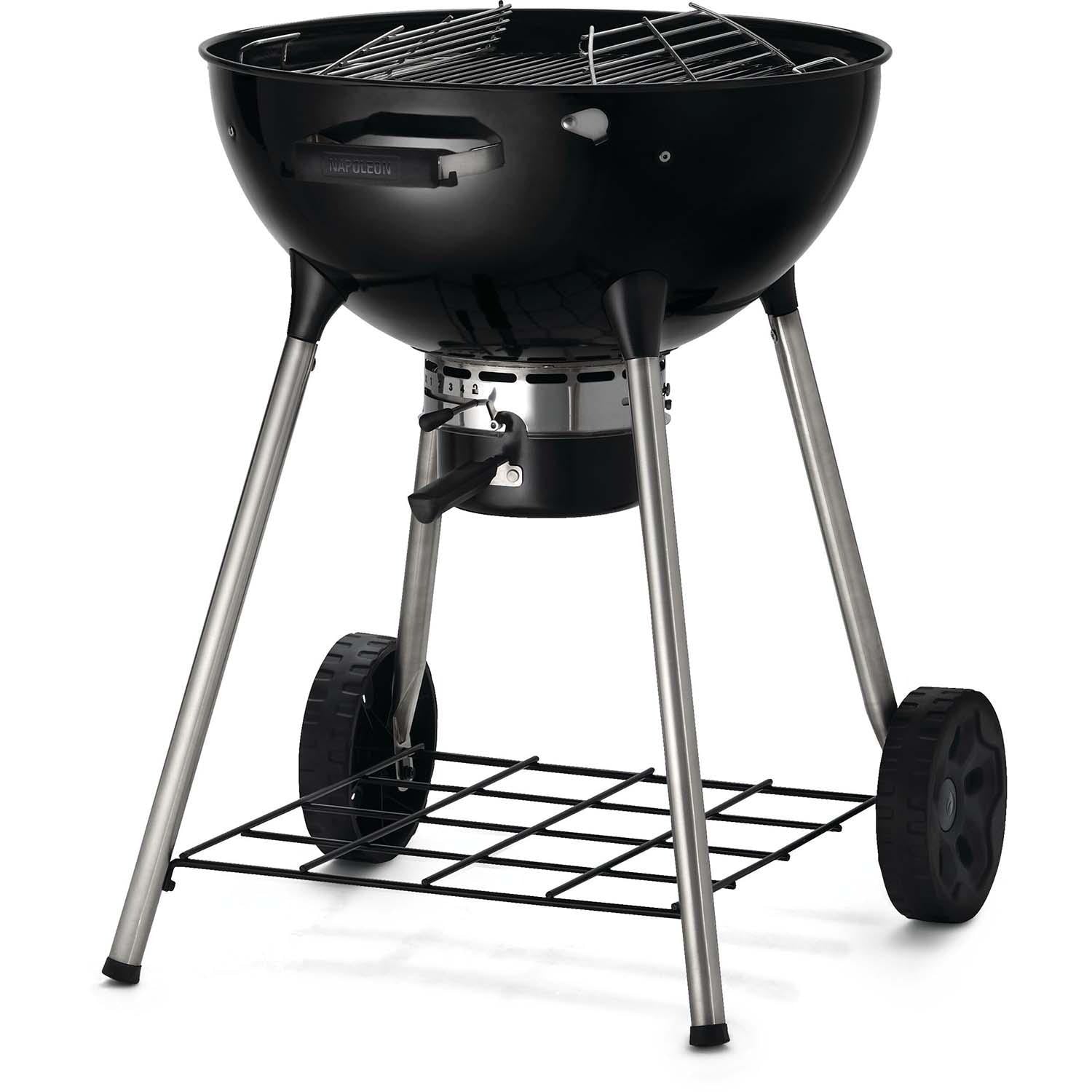 Napoleon NK22K-LEG-3 22 Inch Charcoal Kettle Grill - Black - Detail
