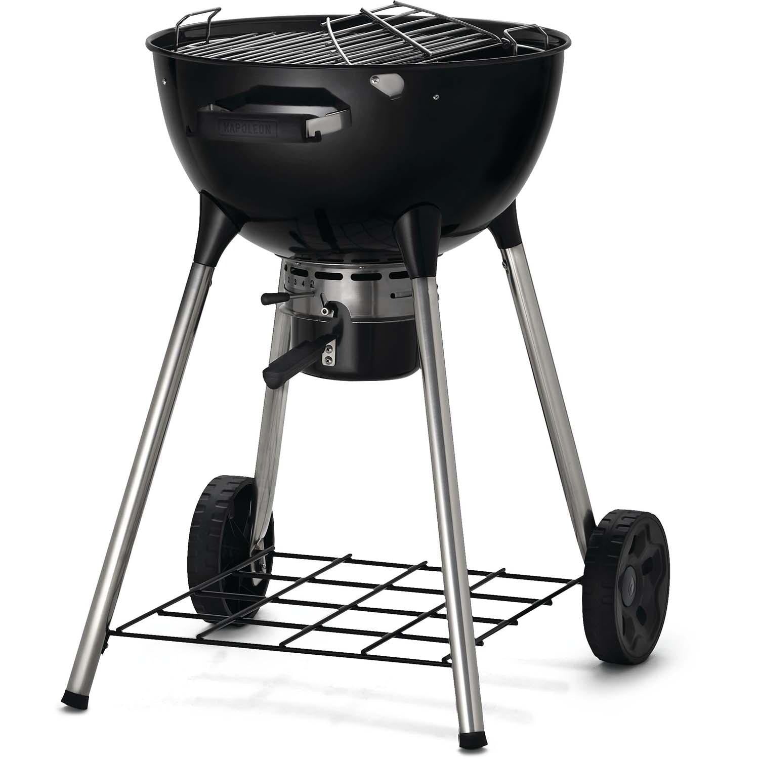 Napoleon NK18K-LEG-3 18 Inch Charcoal Kettle Grill - Black - Detail
