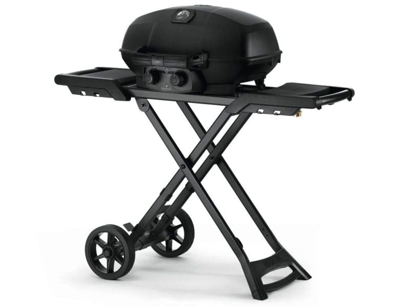 Napoleon Phantom TravelQ Pro 285X Portable Freestanding Propane Gas Grill - PRO285X-MK-PHM - Angled View