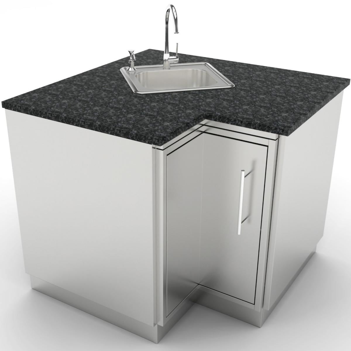 SBC12SLS - Shown Finished With Sink, Countertop & End Panels (Not Included)
