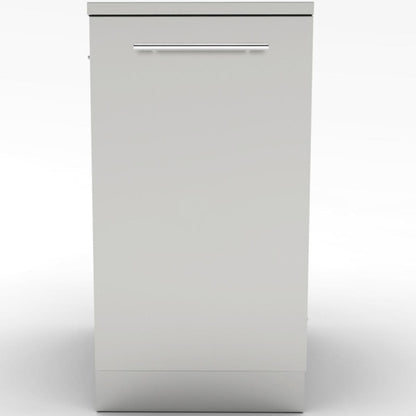 SBC18STRD - Cabinet Back & Interior Showing Two Included Trash Bins