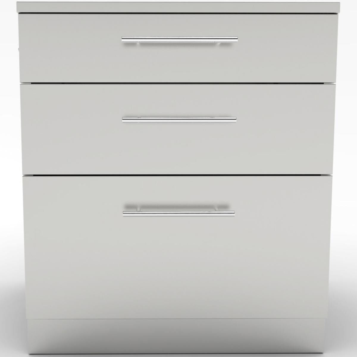 Sunstone 30-Inch Outdoor Kitchen Triple Drawer Island Cabinet - SBC30STD - Front