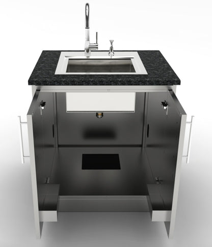 Sunstone 30" Full Double Door Base Cabinet SBC30FDD - Tap on It