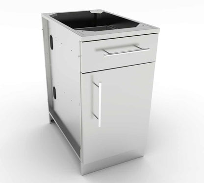 Sunstone 18″ Left Swing Door Cabinet w/Top Drawer & Shelf – SBC18CSDR - Front Angled View