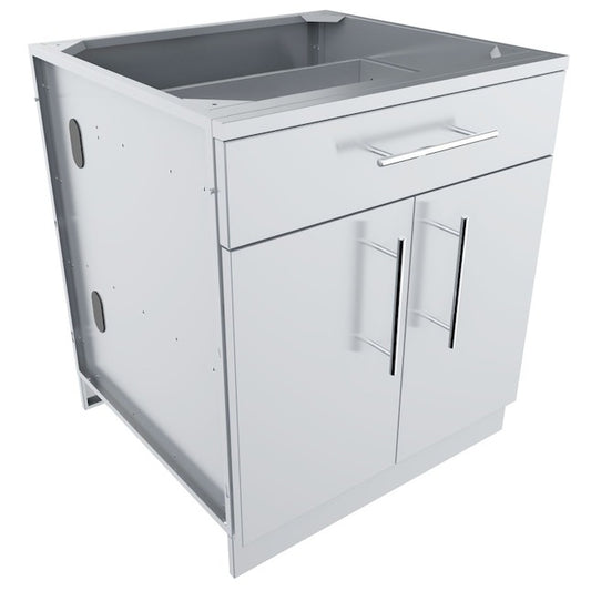 Sunstone Designer 30-in W x 28.25-in D x 34.5-in H Modular Outdoor Kitchen Cabinet - SBC30CDD - Front Angled View
