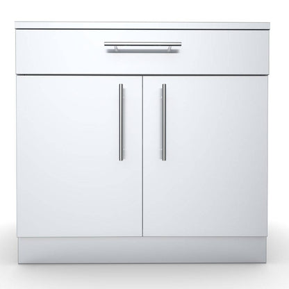 Sunstone 36″ Double Door Base Cabinet w/Shelf & Reversible Top Drawer or False Panel – SBC36CDD - Front View