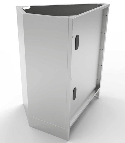Sunstone 45 Degree Corner Cabinet w/Utility Access – SBC3C45 - Angled View