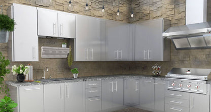 Sunstone 36″ Full Height Double Door Cabinet w/Four Shelves – SWC36FDD - Installed
