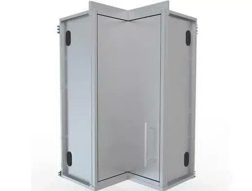 Sunstone 12″ x 12″ Full Height 360 Swivel Door Corner Cabinet w/Three Shelves – SWC12SLS - Front View