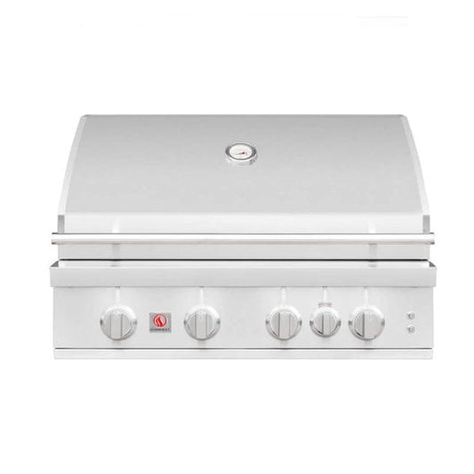 Summerset Sizzler Pro 32" 4 Burner Built-In Gas Grill w. Infrared Burner - SZRPRO32 - Lid Closed