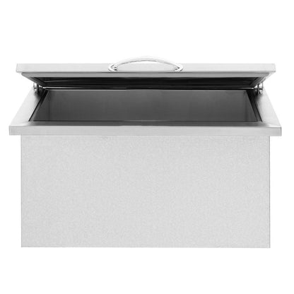 American Made Grills IC-28 28x26 Inch 2.7c Drop-in Cooler - Front Open View