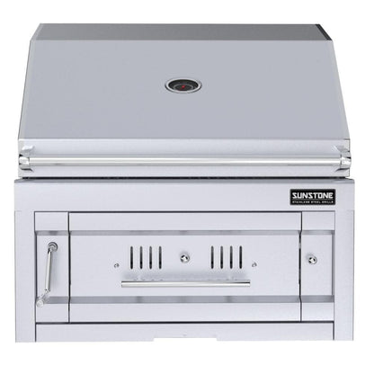 Sunstone SUNCHSZ28 Series 28 Inch Single Zone 304 Stainless Steel Charcoal Grill