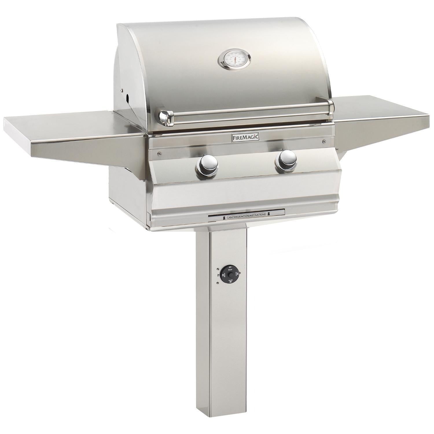 Fire Magic - C430S-RT1P-G6 - Choice 24-Inch Propane Gas Grill On In-Ground Post