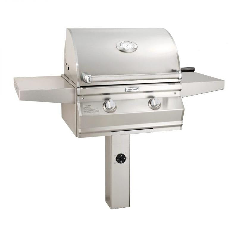 Fire Magic - CMA430S-RT1P-G6 - Choice Multi-User Accessible 24-Inch Propane Gas Grill On In-Ground Post