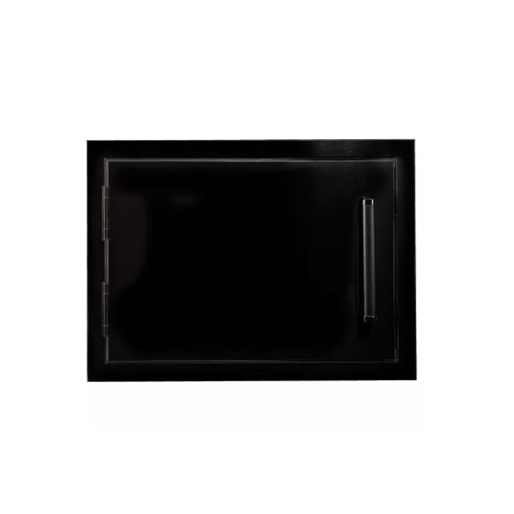 Bonfire Outdoor Black Series 20x14 inch Single Horizontal Door - CBASDH2014-B - Front View