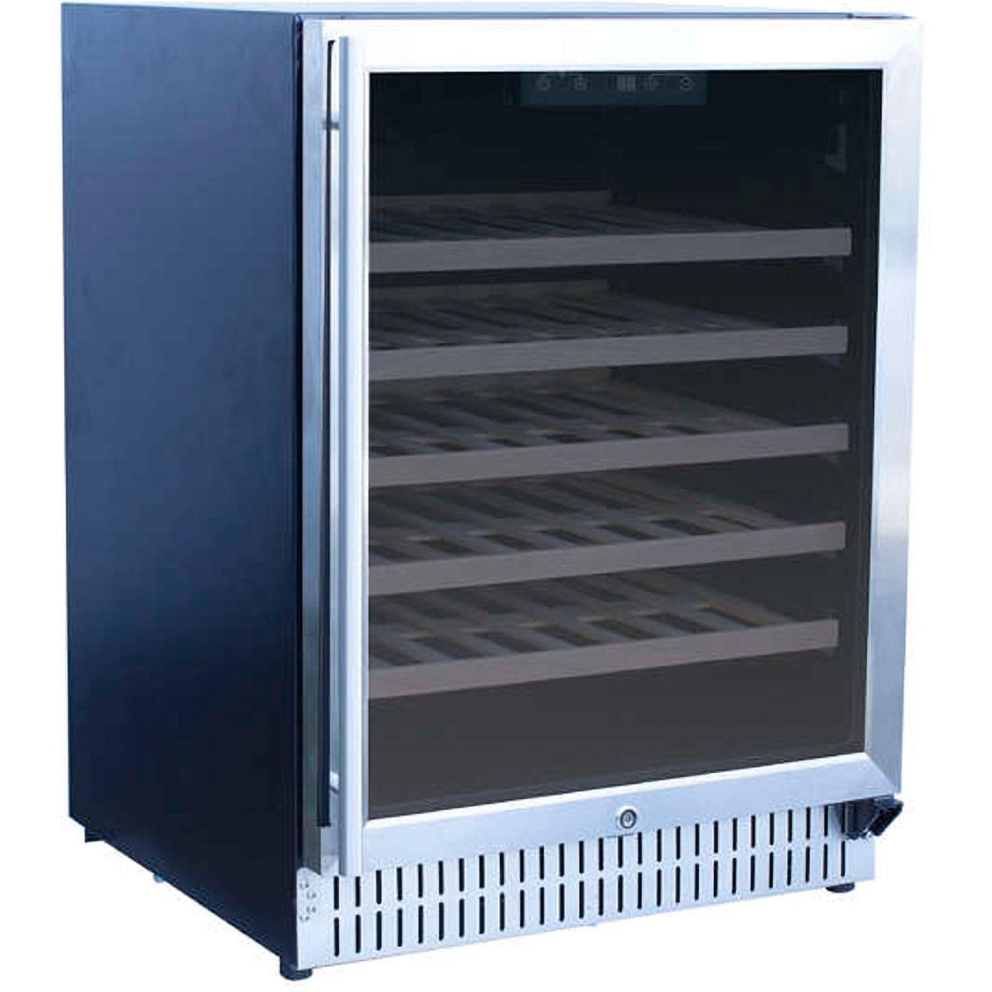 Summerset 24-Inch Outdoor Rated Wine Cooler - SSRFR-24W - Angled View