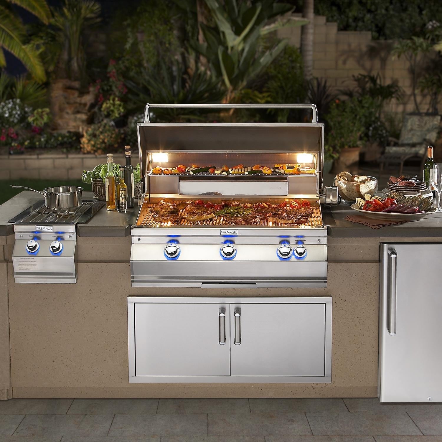 Fire Magic - A790I-8EA - Aurora 36-Inch Built-In Grill W/ Rotisserie - Built Into Island