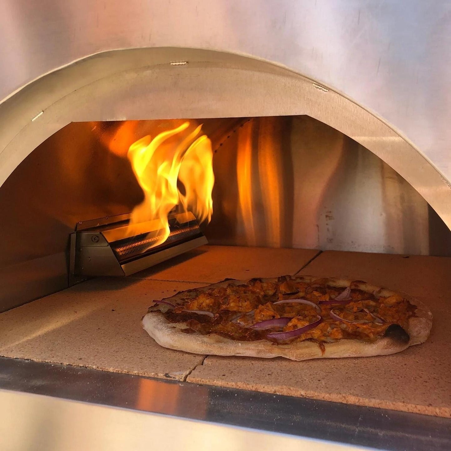 WPPO Complete Gas Burner for WKE-04 Ovens - WKEA-04-GAS - Baking Pizza - Lifestyle
