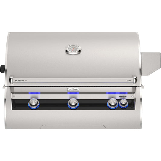 Fire Magic E790I-9EAP 36-Inch Built-In Propane Grill w/ Rotisserie & Analog Thermometer - White Background