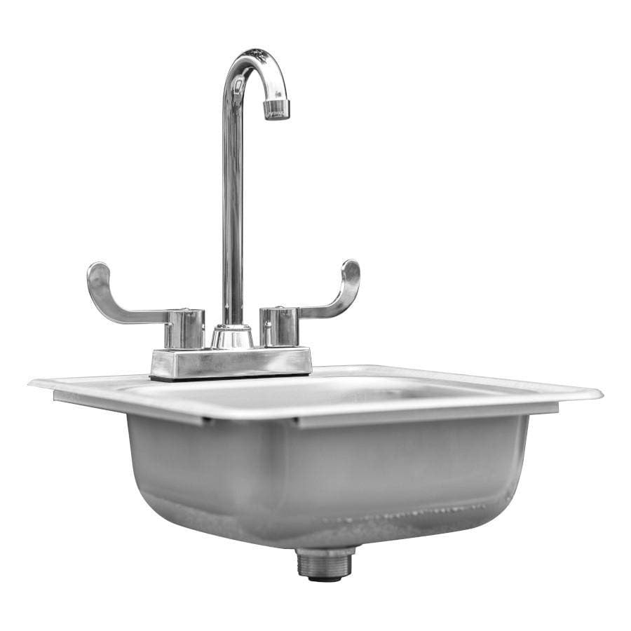 Summerset SSNK-15D 15x15 Inch Drop-in Sink - Side View