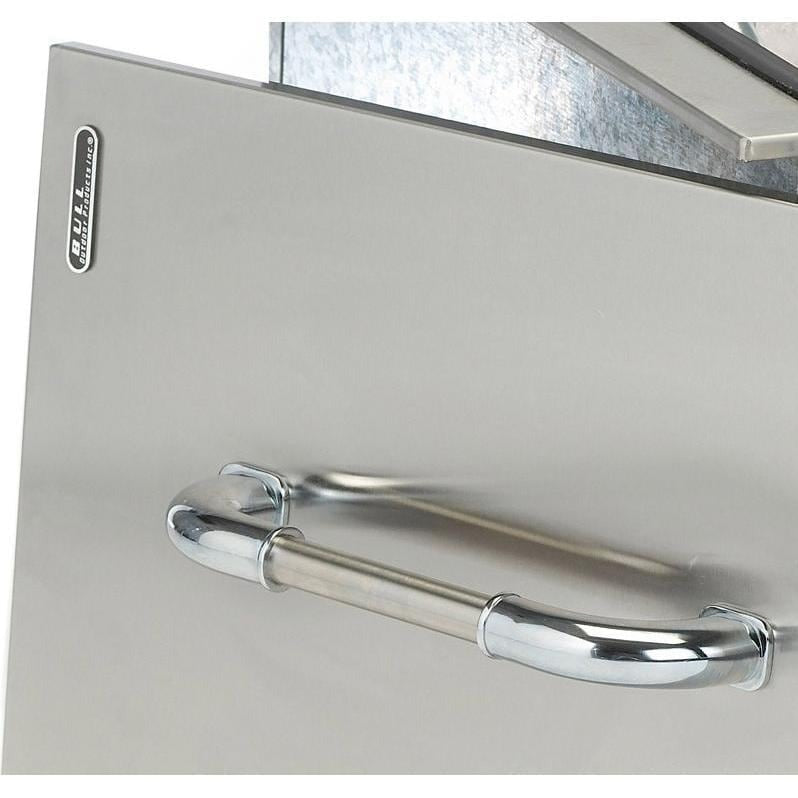 Bull Stainless Steel Built-In Outdoor Ice Chest - Door Handle Detail