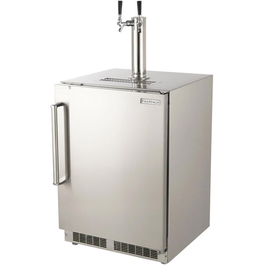 Fire Magic 24 Inch Right Hinged Outdoor Built-In Dual Tap Kegerator