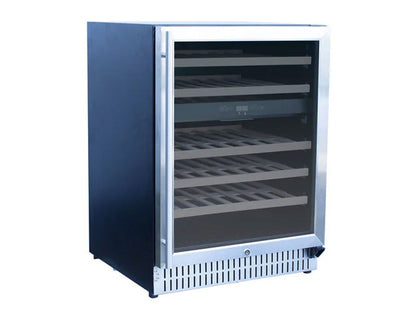 TrueFlame 24-Inch Outdoor Rated Dual Zone Wine Cooler - TF-RFR-24WD