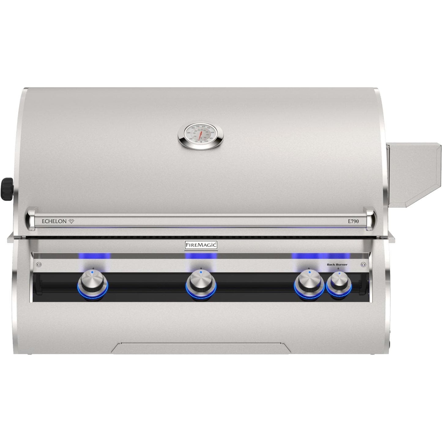 Fire Magic E790I-9EAN 36-Inch Built-In Natural Gas Grill w/ Rotisserie & Analog Thermometer - White Background